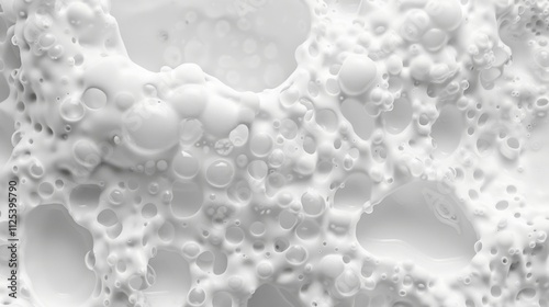 Foam texture background illustration top view