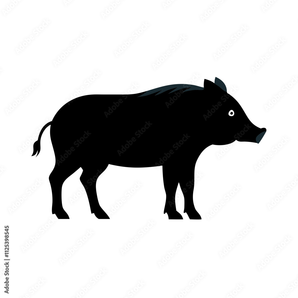 Obraz premium silhouette of a pig