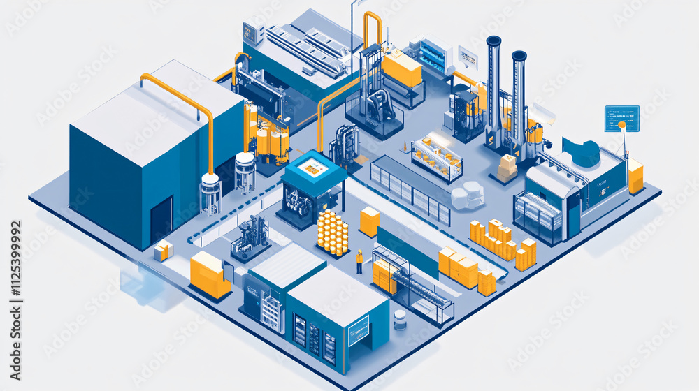 Obraz premium Monitoring factory machines with IoT systems to maximize uptime and improve overall production efficiency