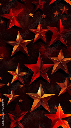 Star patterns filling grid spaces with uniform structure, seamless pattern photo