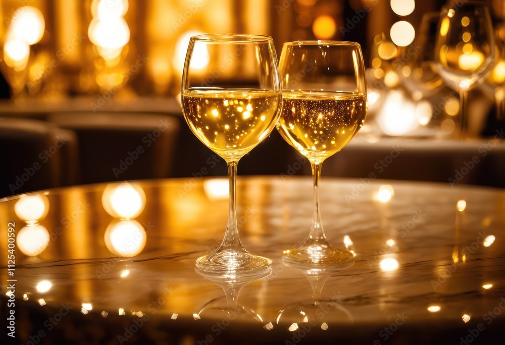 elegant close crisp white wine glasses showcasing bright lively liquid enveloped radiant light, alcohol, beverage, vibrant, clarity, sparkle, pour, stemware elegant close crisp white wine glasses showcasing bright lively liquid enveloped radiant light, alcohol, beverage, vibrant, clarity, sparkle, pour, stemware