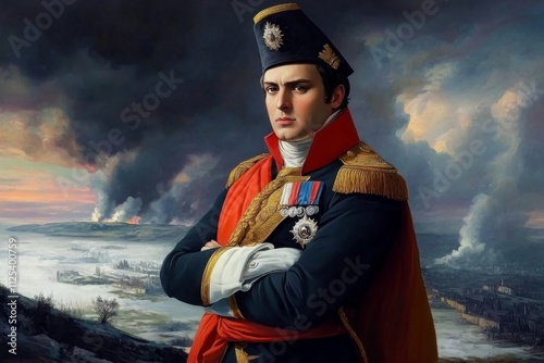 A stunning artistic portrayal of Napoleon Bonaparte, symbolizing his legacy.