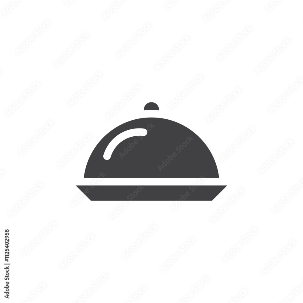 cloche icon Vector logo outline cloche icon Vector logo outline