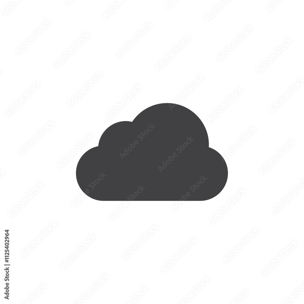 Cloud icon Vector logo outline Cloud icon Vector logo outline
