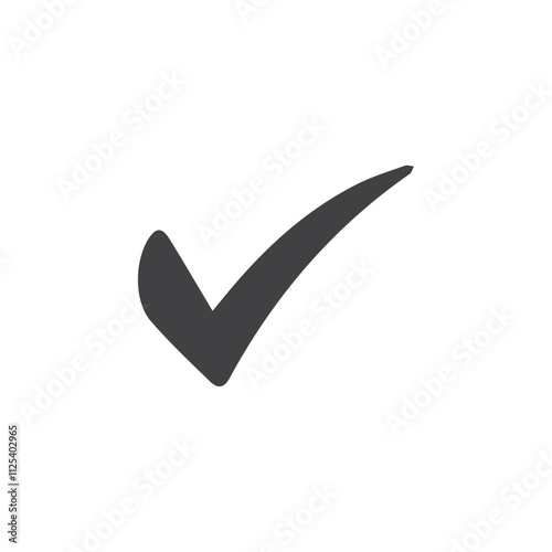 check mark icon Vector logo outline