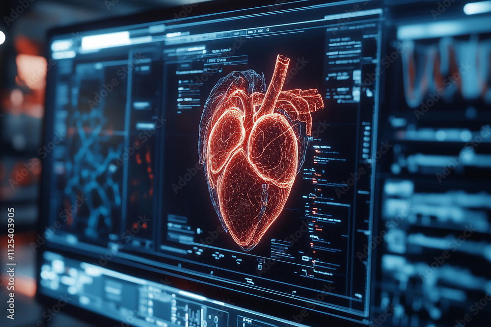 custom made wallpaper toronto digitalInnovative AI technology showcasing heart health analysis for prevention