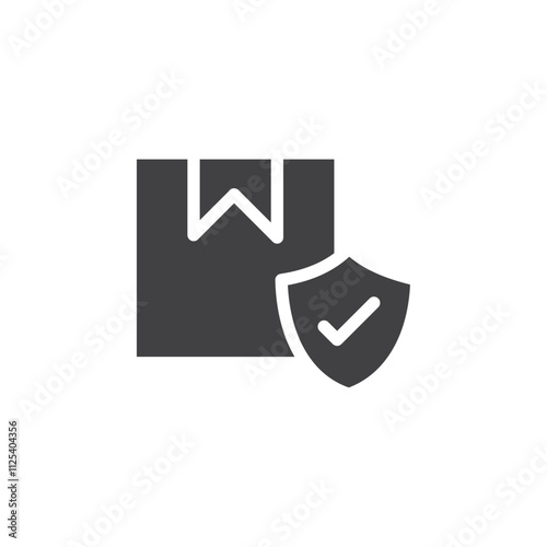 package box safety icon Vector logo outline