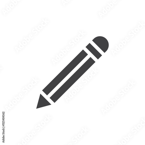 Pencil icon Vector logo outline
