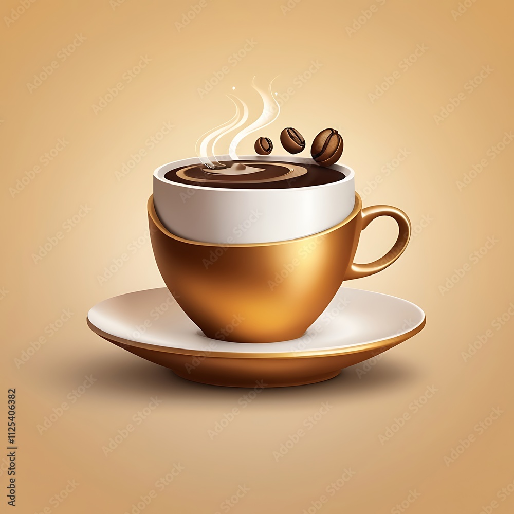 Obraz premium coffee shop logo