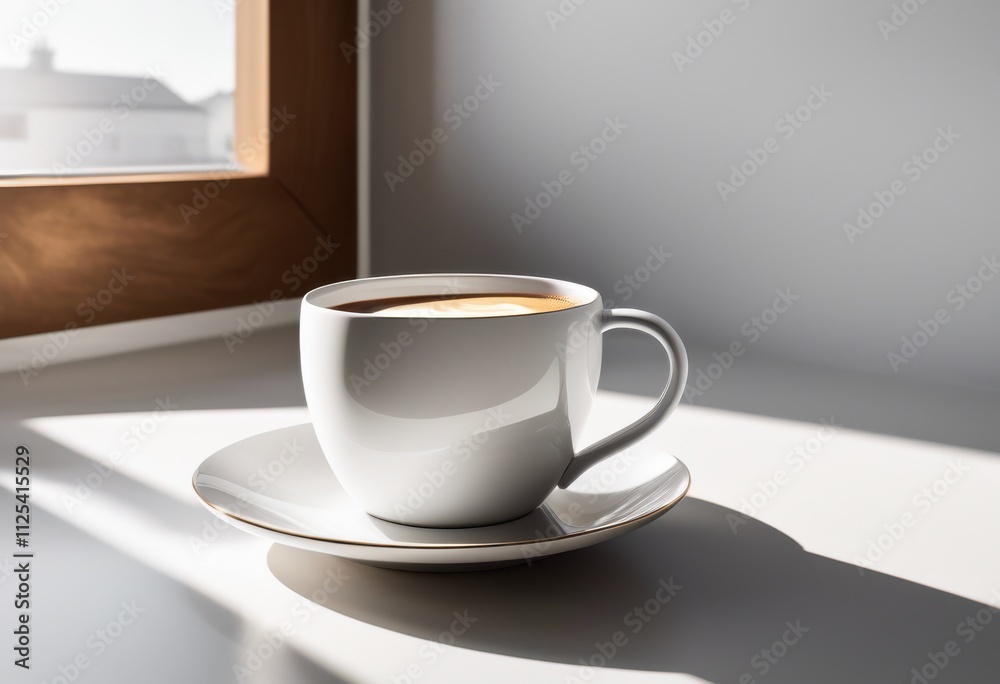 sleek contemporary coffee cup nestled elegantly minimalist surface exuding modern aesthetics simplicity, porcelain, ceramic, beverage, style, trend, chic sleek contemporary coffee cup nestled elegantly minimalist surface exuding modern aesthetics simplicity, porcelain, ceramic, beverage, style, trend, chic