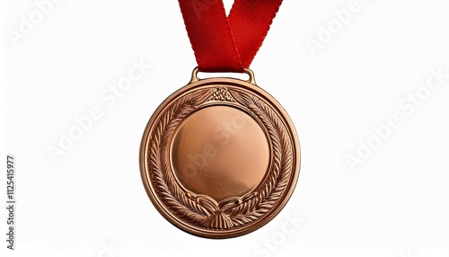  medal with red ribbon photo