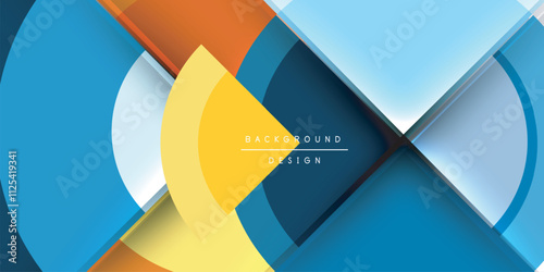 Target circle geometric abstract shapes. Vector Illustration For Wallpaper, Banner, Background, Card, Book Illustration, landing page