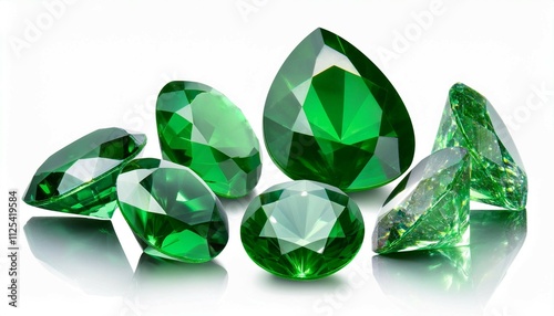 green emerald gemstone