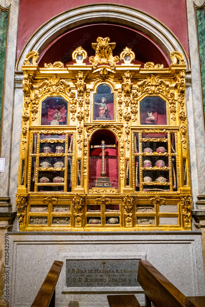 Obraz premium reliquary, church of San Ildefonso, church of the Jesuits, Toledo, Castilla-La Mancha, Spain
