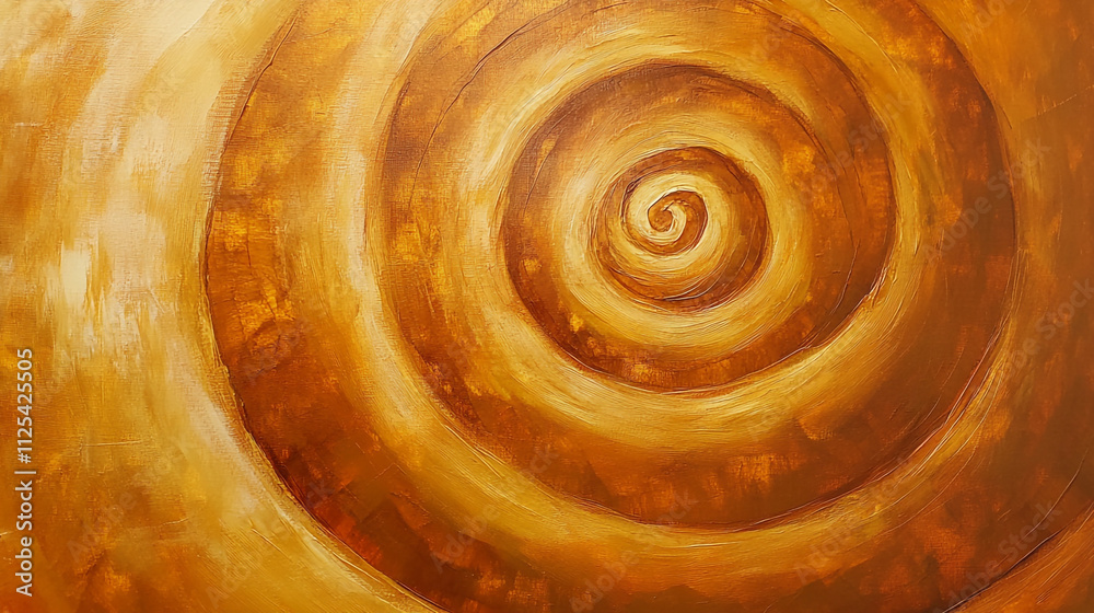 Abstract Gold Spiral Painting Swirling Texture Golden Brown Hues Contemporary Art Abstract Gold Spiral Painting Swirling Texture Golden Brown Hues Contemporary Art