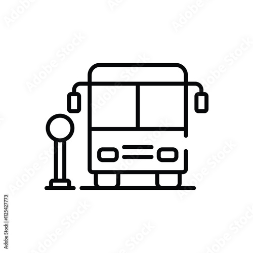 Bus Terminal vector icon