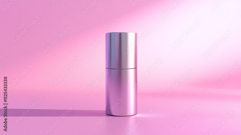 Elegant Pink Cosmetic Bottle Mockup  Beauty Product  Perfume Spray  Skincare Packaging  Cy