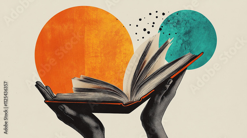 Open Book in Hands  Abstract Art  Knowledge  Reading  Literature  Education  Wisdom  Learn
