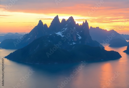 sunrise in the mountains