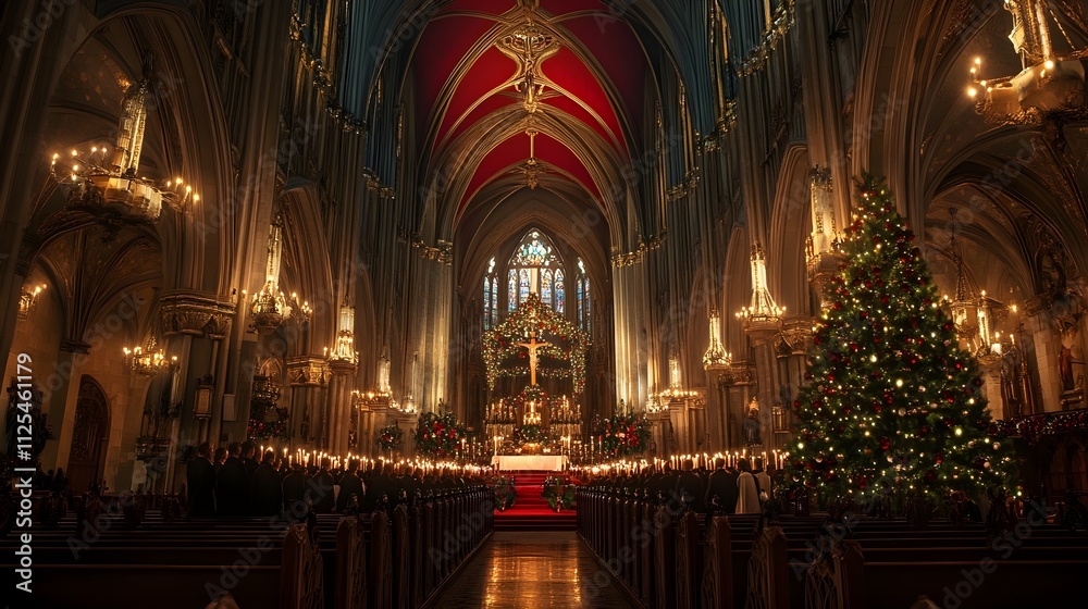 Obraz premium Christmas in the church