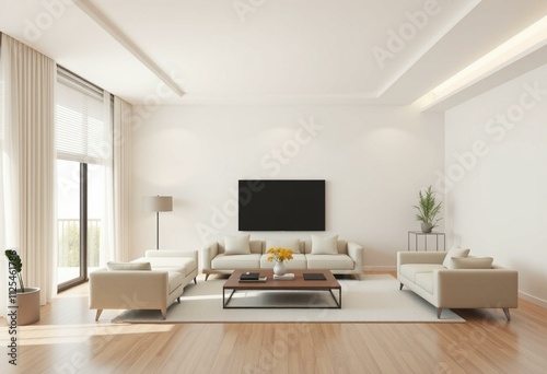 Modern minimalist living room design