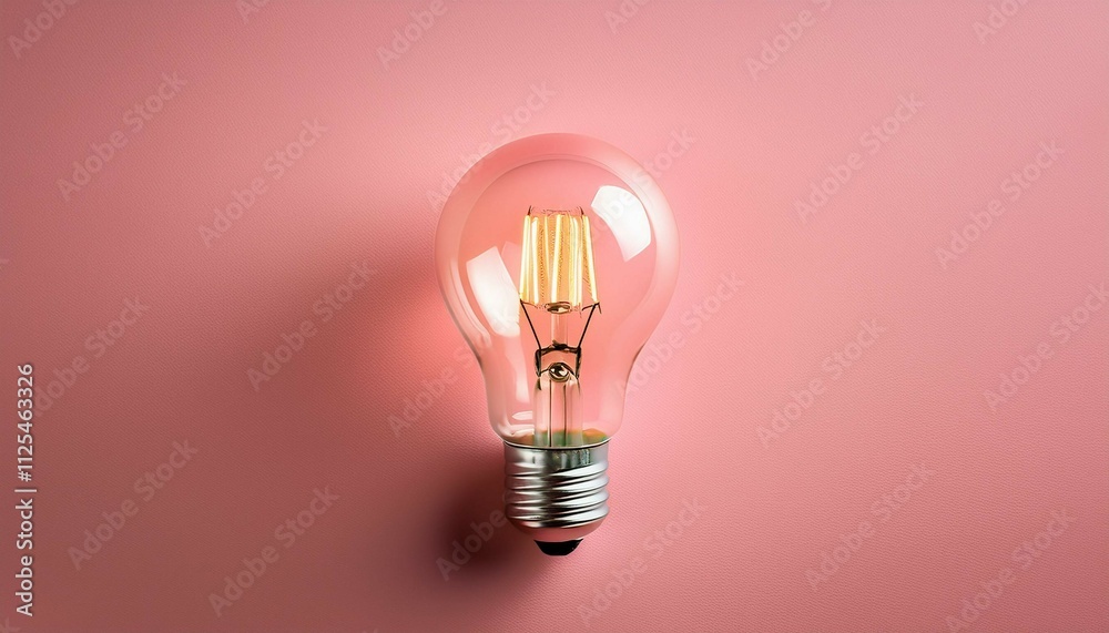 light bulb on red background light bulb on red background