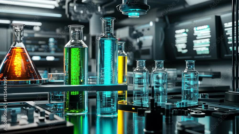Futuristic Laboratory: Advanced Scientific Research in a High-Tech Setting Futuristic Laboratory: Advanced Scientific Research in a High-Tech Setting