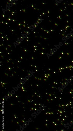 christmas and new year glitter shiny stars falling animation, holiday twinkle glowing stars overlay social media vertical motion design element photo