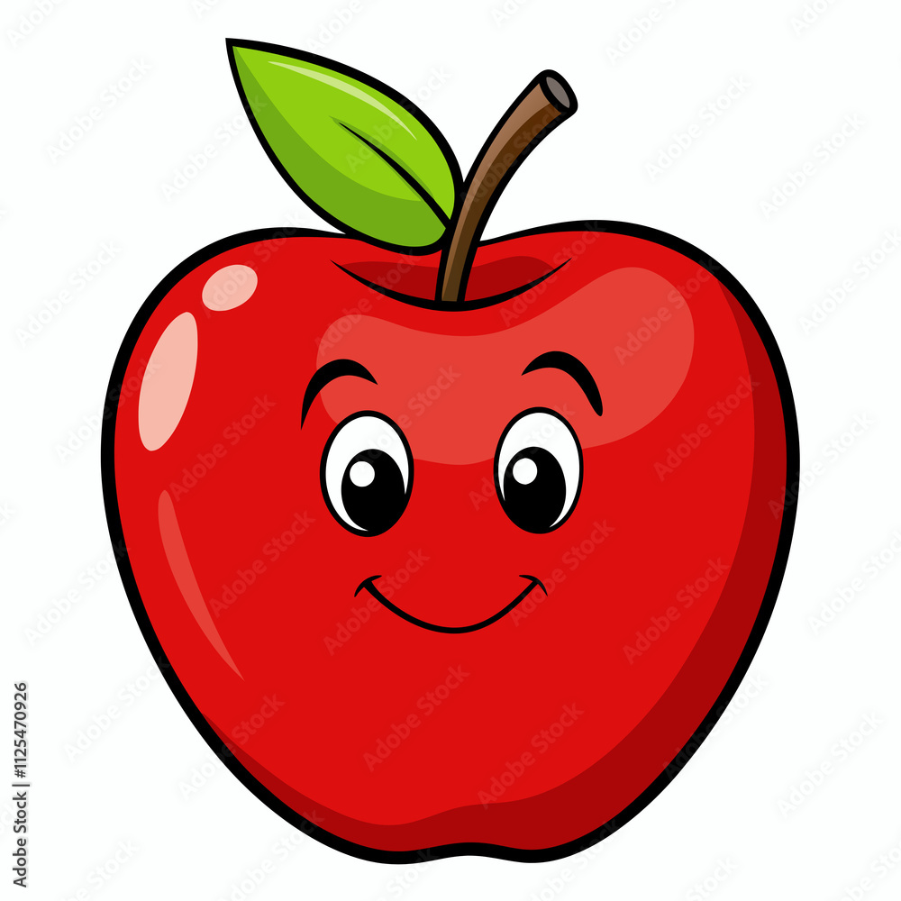 red apple cartoon red apple cartoon