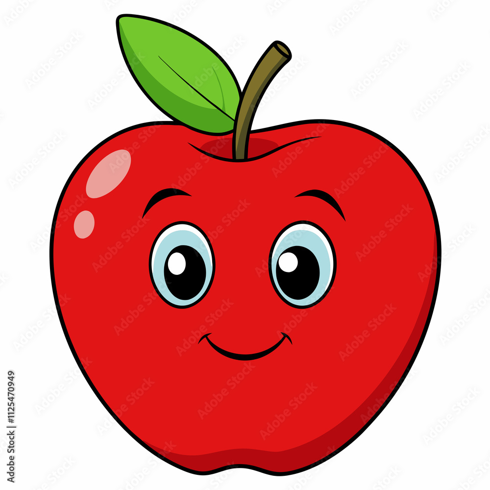 red apple cartoon red apple cartoon