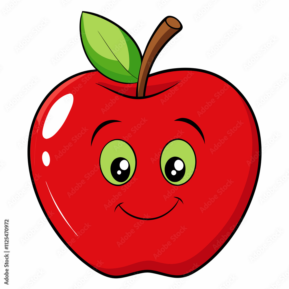 red apple cartoon red apple cartoon