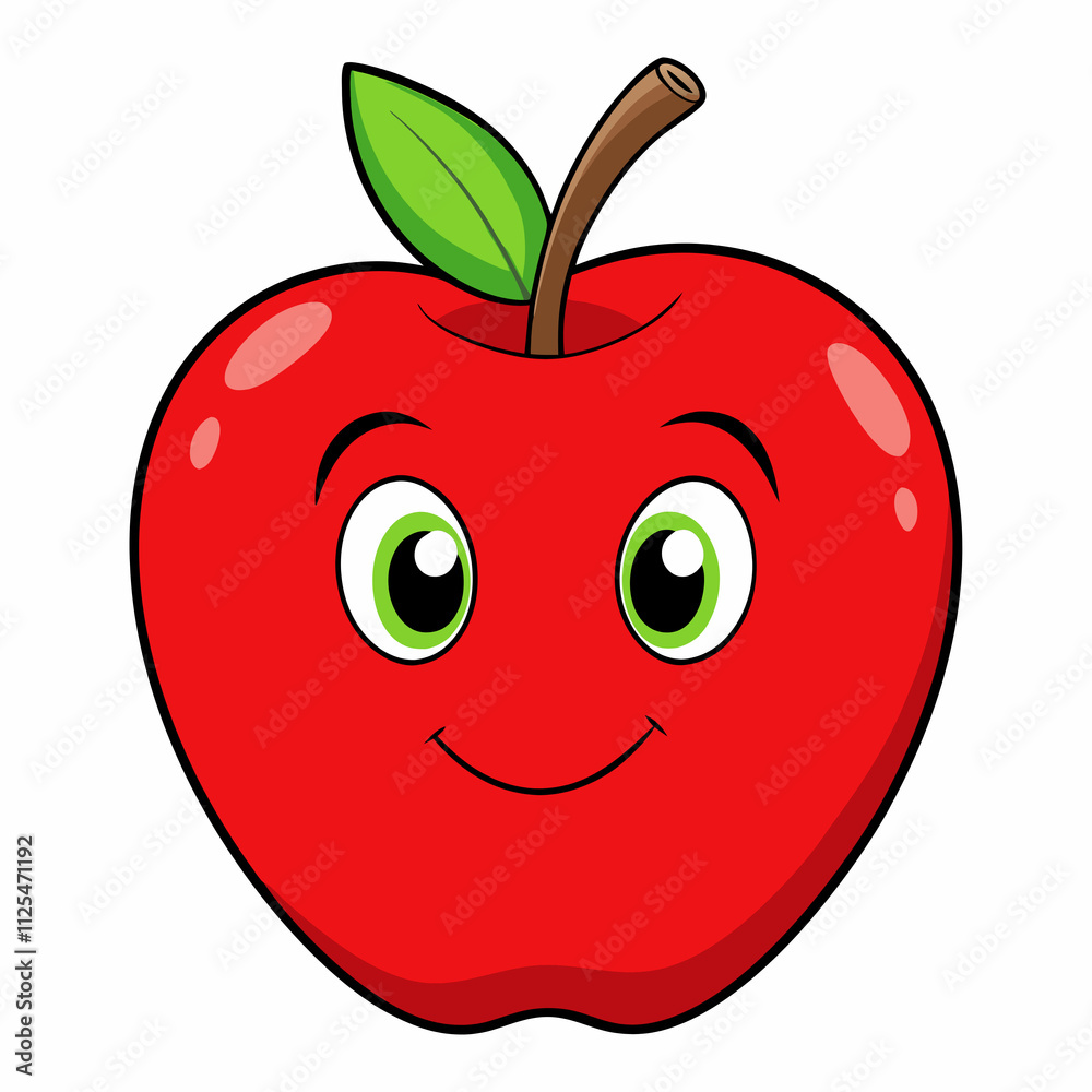 red apple cartoon red apple cartoon