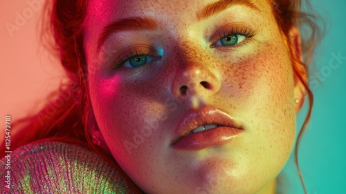 Artistic close-up portrait ...