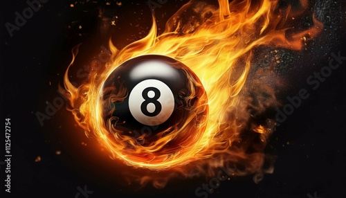 burning number eight ball