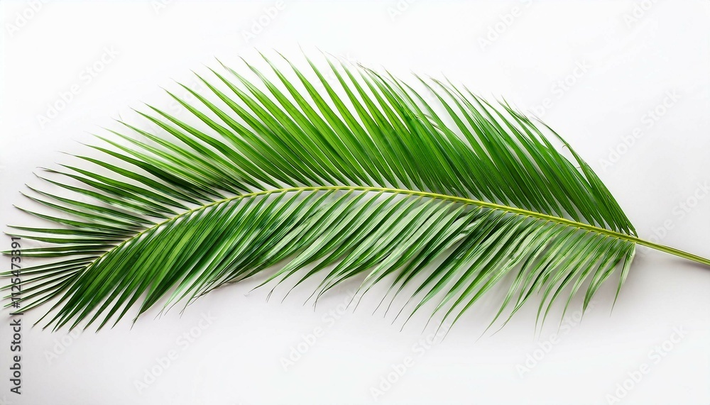 Obraz premium palm leaf isolated on white