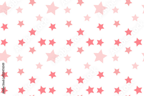 Isolated background Pink stars Seamless vector pattern for textile Wraping papper cards wallpaper baby gir children Perfect kids fabric Simple Abstract Starry Print Fabric Textile Decoration packaging