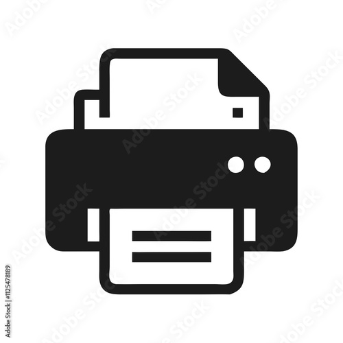 printer icon vector illustration