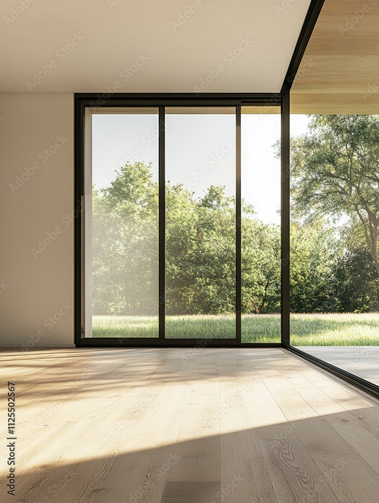 Obraz premium Modern Sliding Glass Door