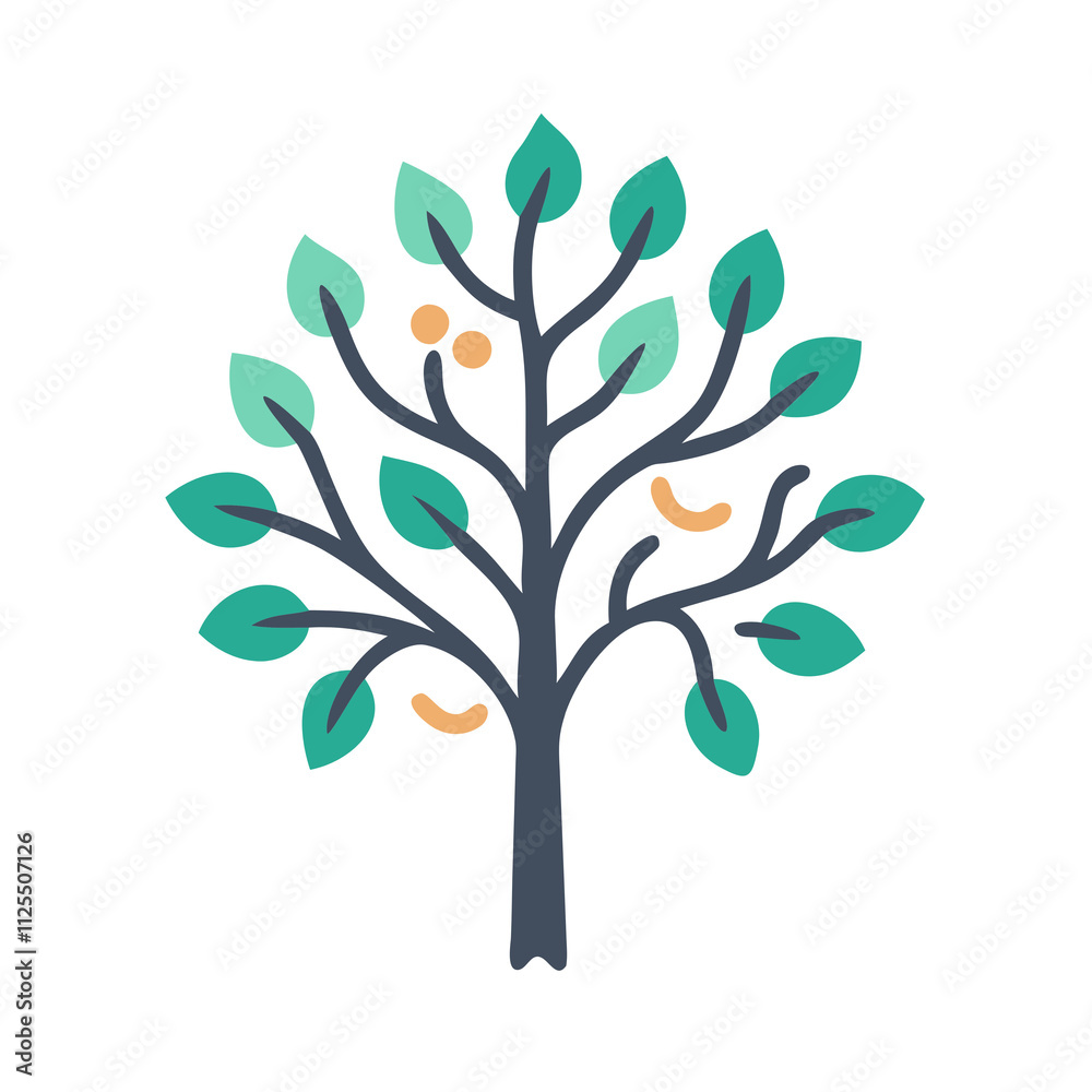 Naklejka premium tree isolated on white