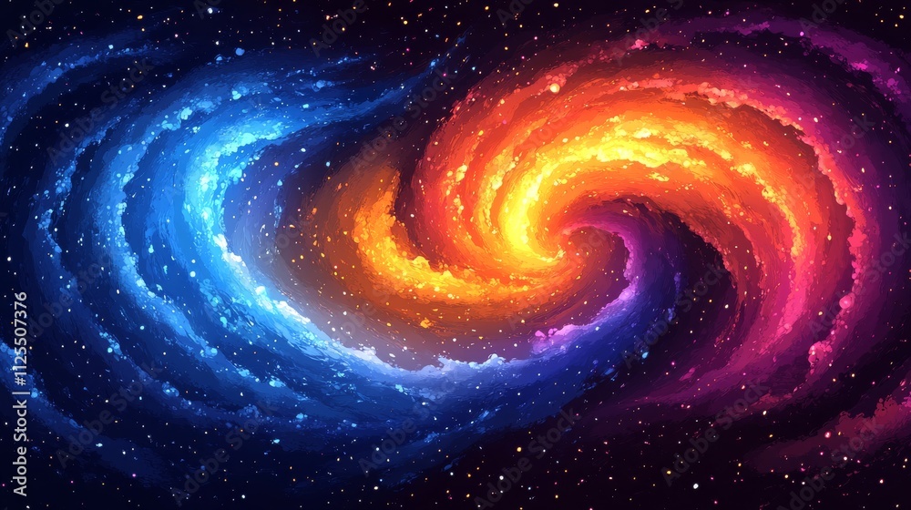 Vibrant Abstract Background with Ripples and Constellations Vibrant Abstract Background with Ripples and Constellations