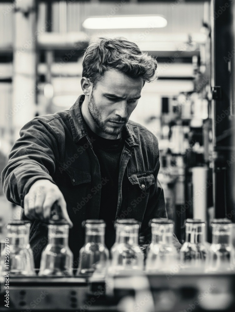 Determined Brewery Worker Determined Brewery Worker