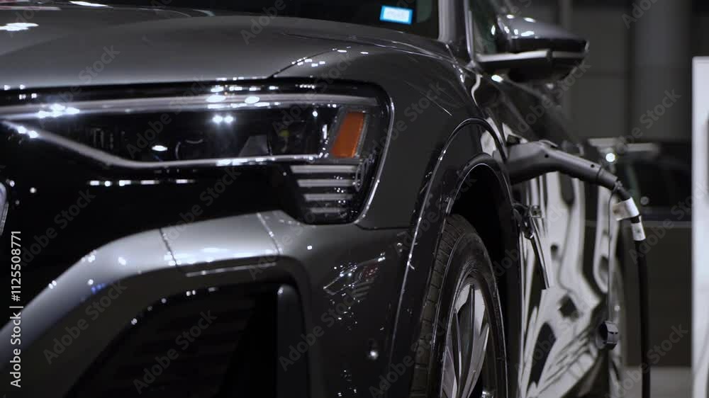 Experience the sleek and innovative Electric Vehicle Charging at a station Experience the sleek and innovative Electric Vehicle Charging at a station