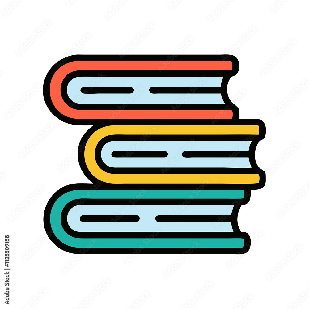 illustration of books illustration of books