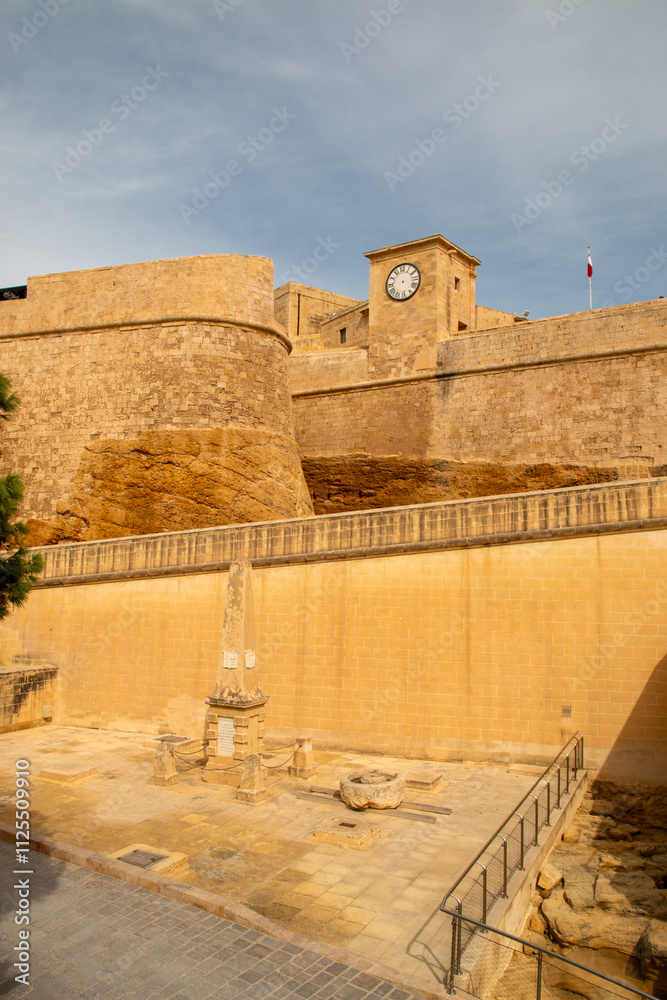 Gozo (Għawdex) Island Victoria massive fortification St. Johns Bastion Citadel (Cittadella) Malta