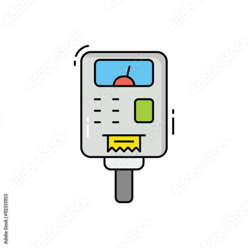 Parking meter vector icon