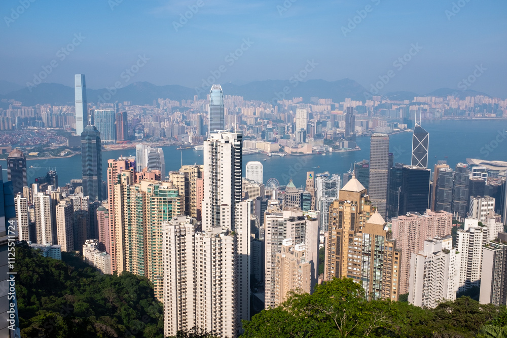 Amazing view from Victoria Peak in Hong Kong Amazing view from Victoria Peak in Hong Kong