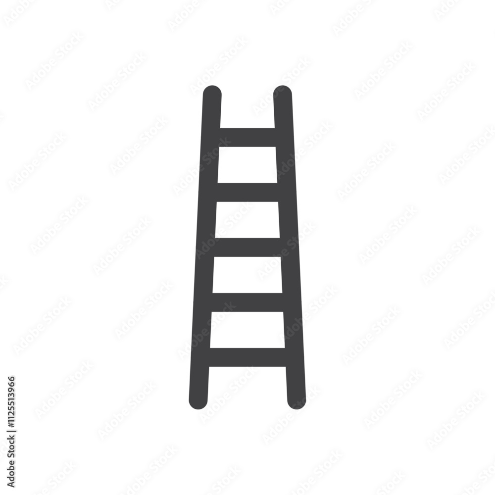 Ladder icon Vector logo outline Ladder icon Vector logo outline
