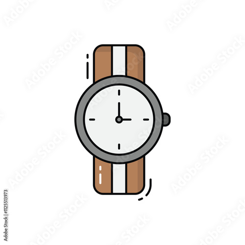 Wristwatch vector icon