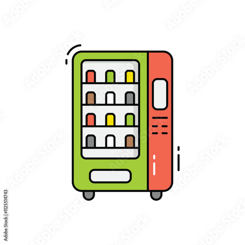 Vending machine vector icon