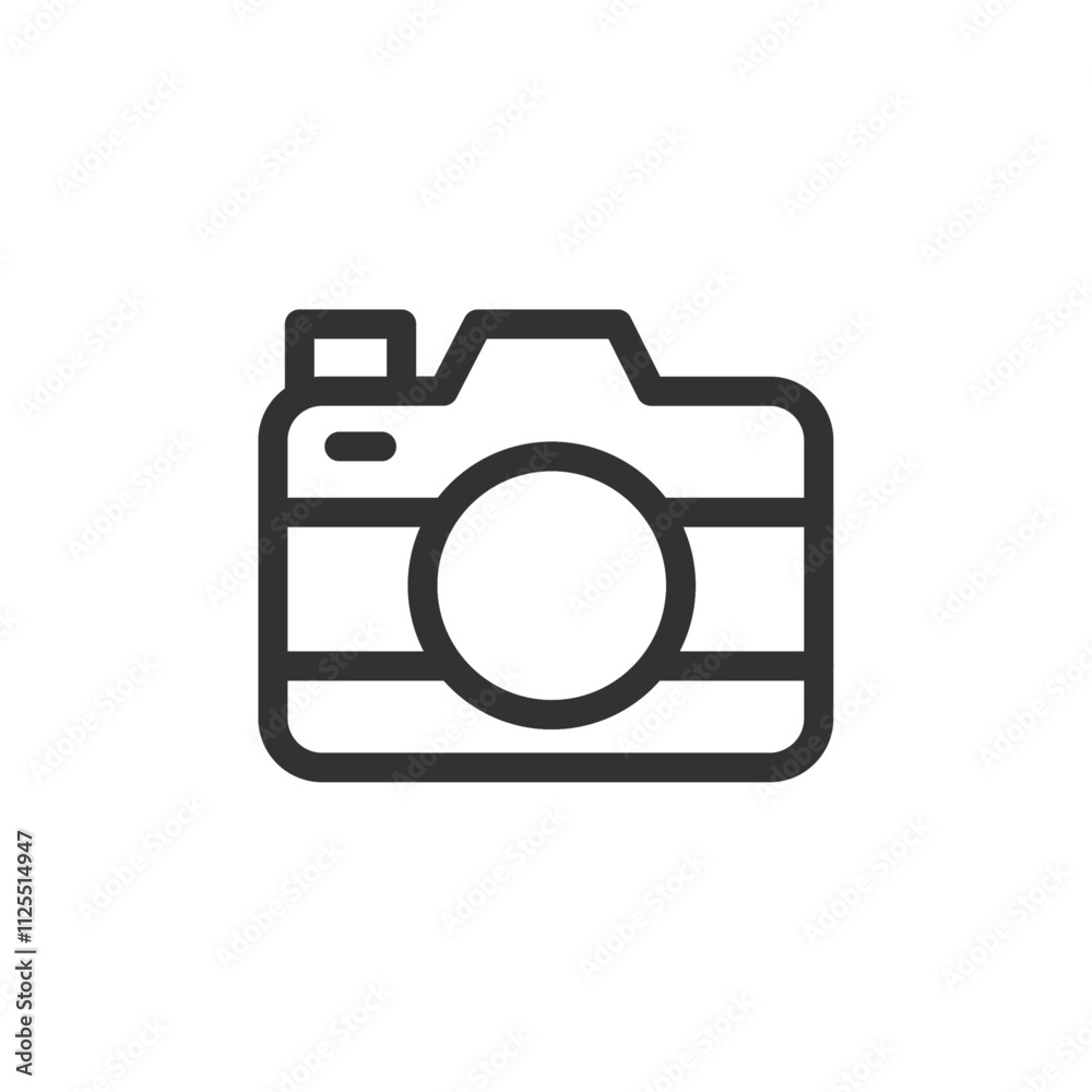 Photo camera icon Vector logo outline Photo camera icon Vector logo outline